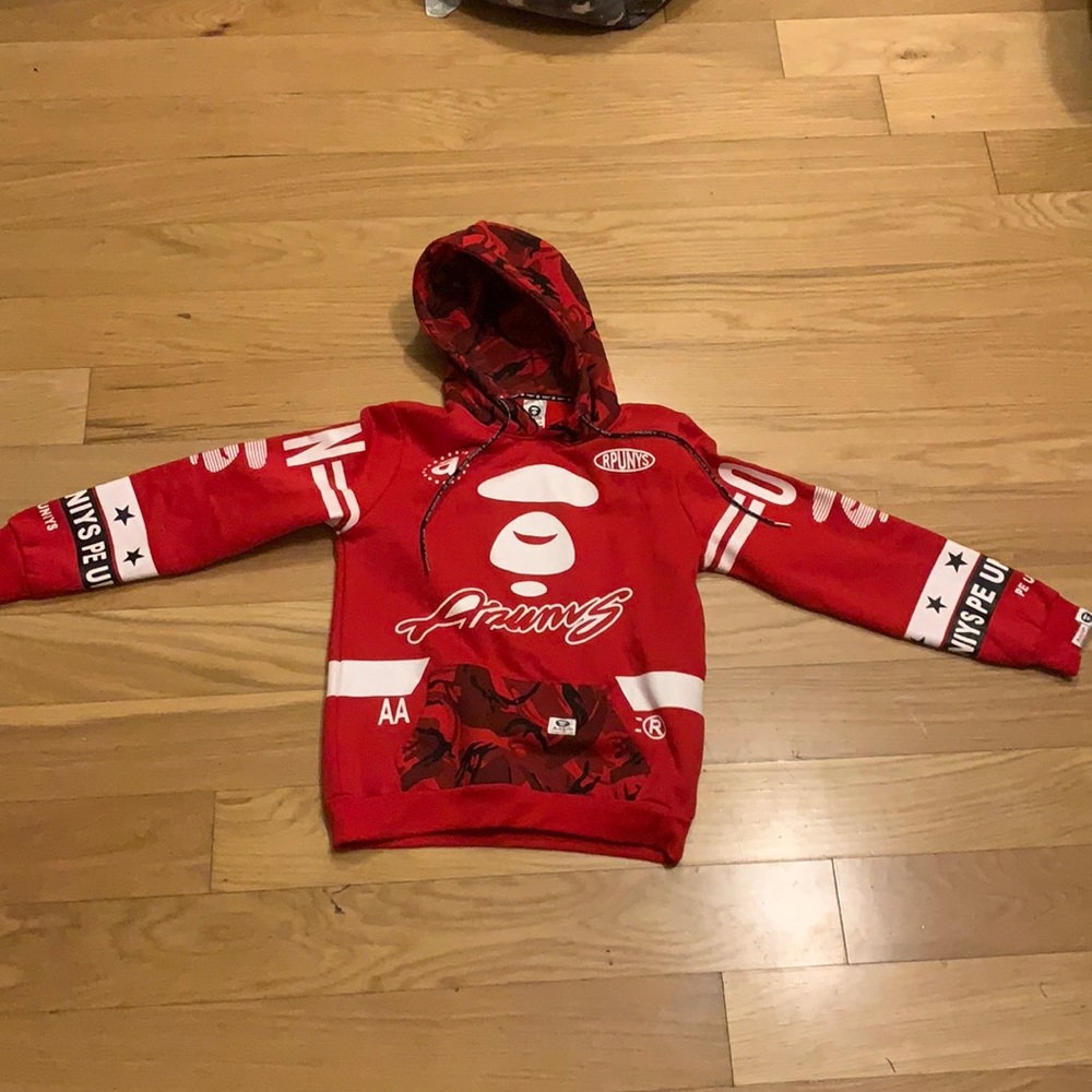 Aape by bathing ape red sweater